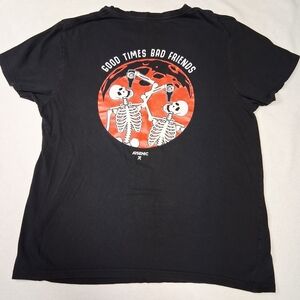 Kids Black Skeleton Graphic Tee